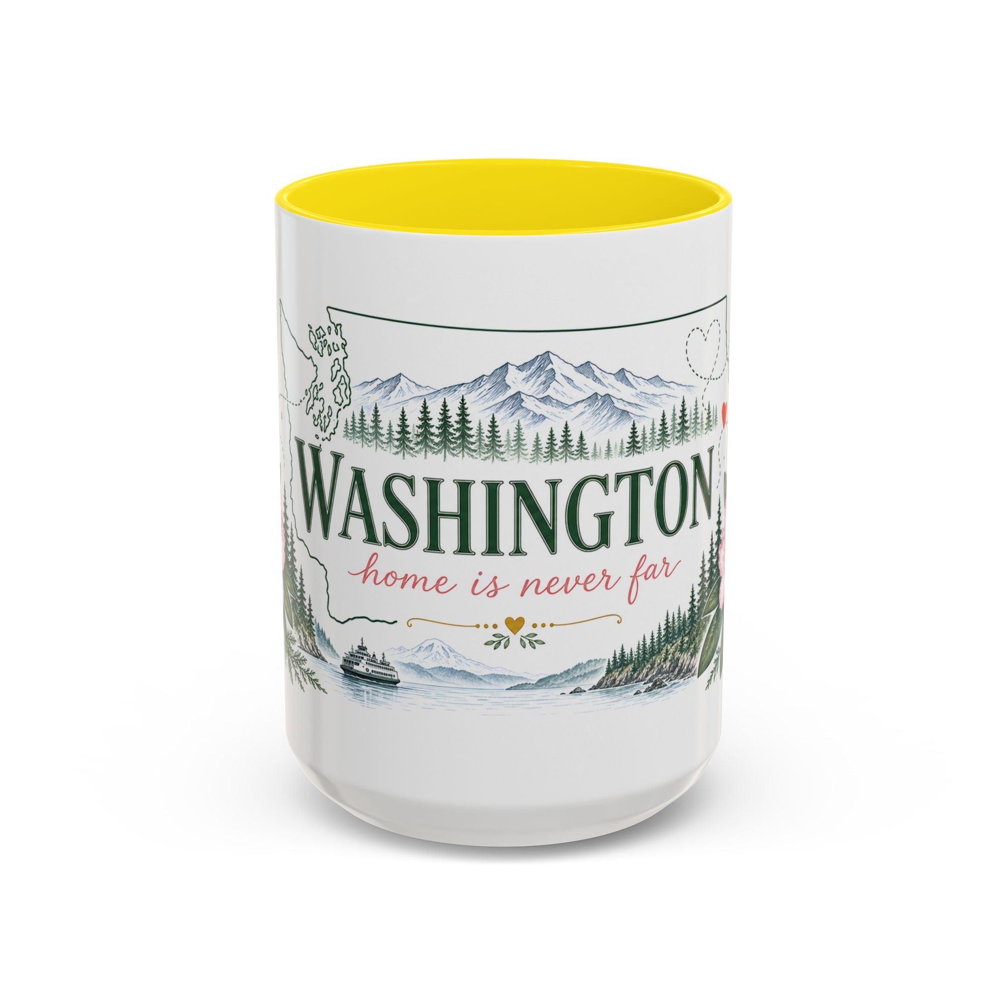 Washington State Map Mug | Moving Away, Homesick, Long Distance Friendship Gift