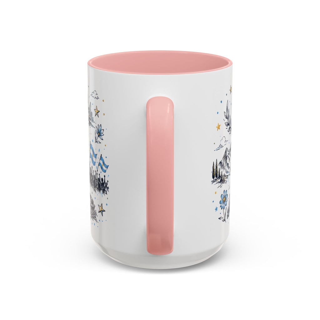 Argentina Soccer Coffee Mug | Soccer Fan Gift | Accent Color Ceramic 11oz 15oz Match Day Cup