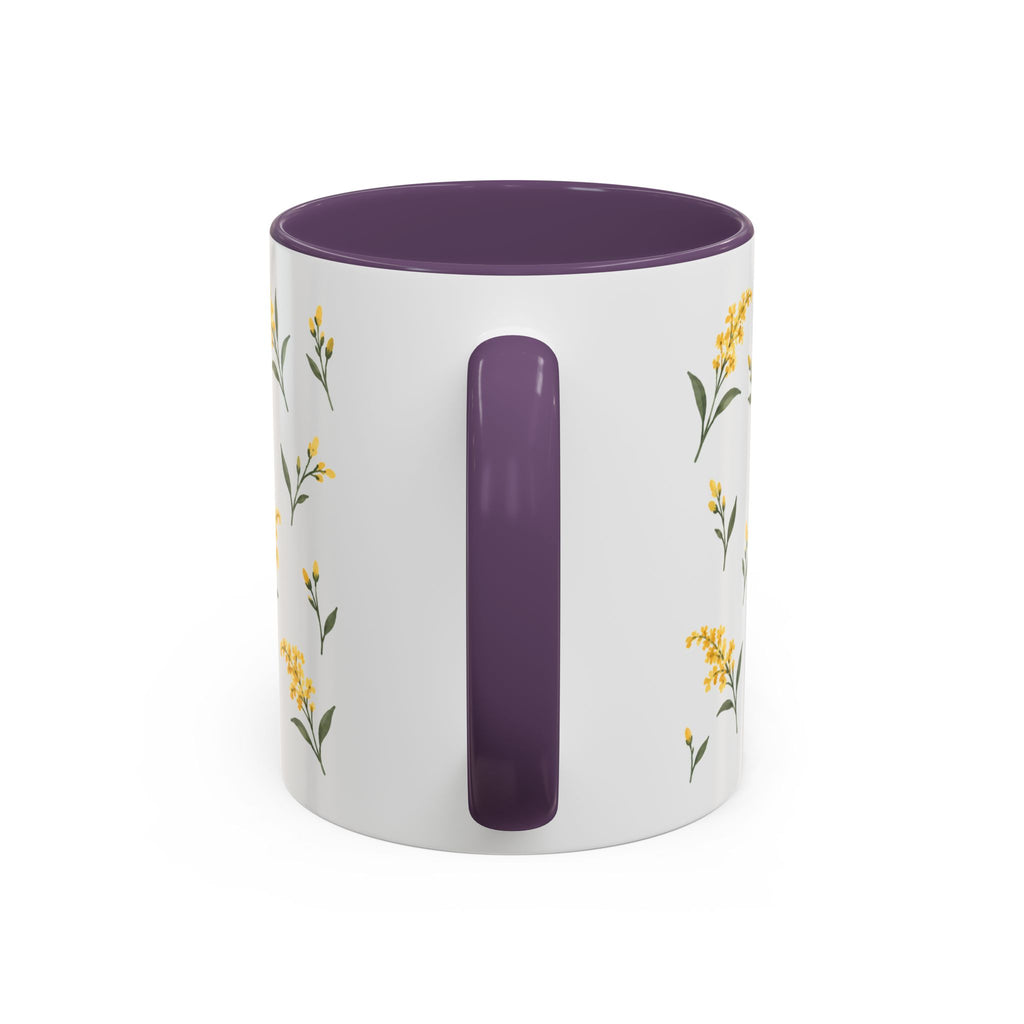 Kentucky Goldenrod Mug, State Flower Floral Coffee Cup, 11oz Botanical Gift