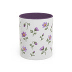 South Dakota Pasque Flower Mug, State Flower Floral Coffee Cup, 11oz Botanical Gift