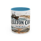 Skeleton Coast Mug, Namibia Travel Souvenir, Bucket List Gift, Accent Ceramic Coffee Mug 11oz 15oz