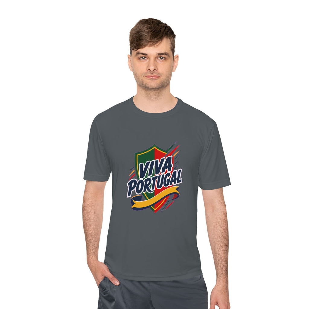 Portugal Soccer T Shirt, Viva Portugal Tee, World Football Fan Shirt, Moisture Wicking Sport Tee