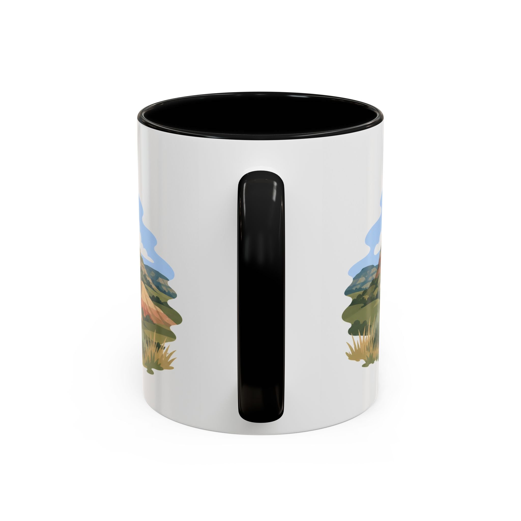 Theodore Roosevelt National Park Coffee Mug | Solid Color Block Park Souvenir | 11oz 15oz Accent Mug