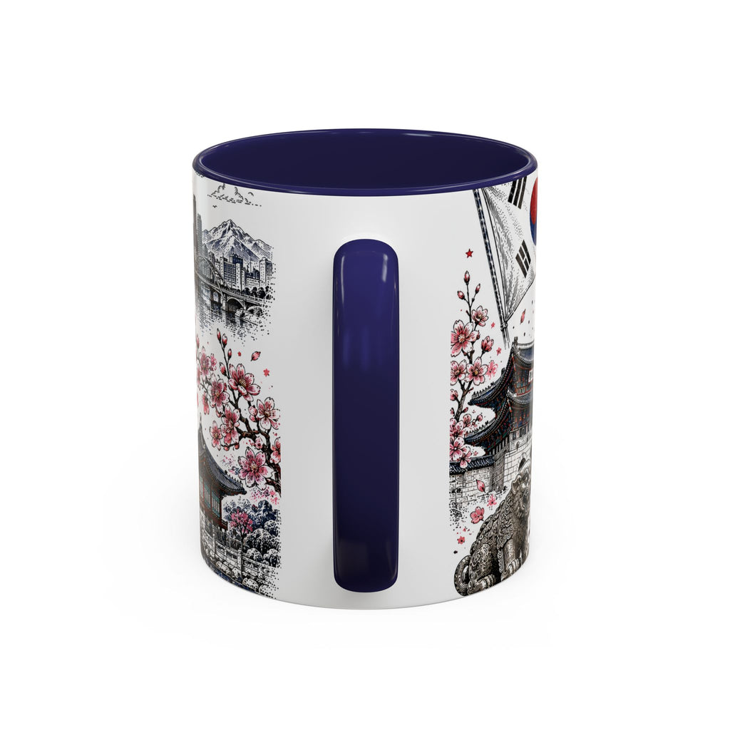 South Korea Soccer Coffee Mug | World Cup Fan Gift | Accent Color Ceramic 11oz 15oz Match Day Cup
