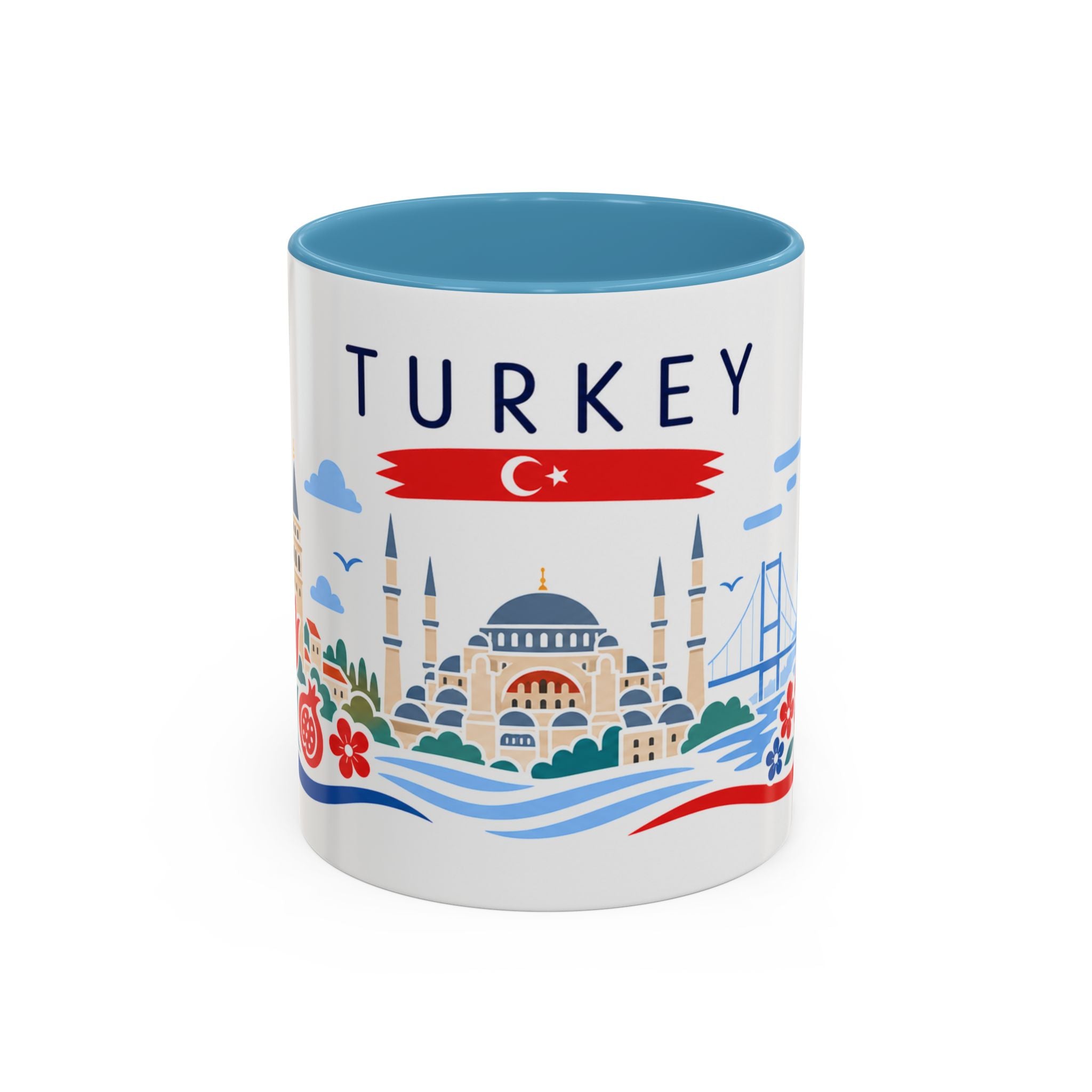 Turkey Coffee Mug | Travel Souvenir Accent Mug | Country Gift Ceramic Cup 11oz 15oz