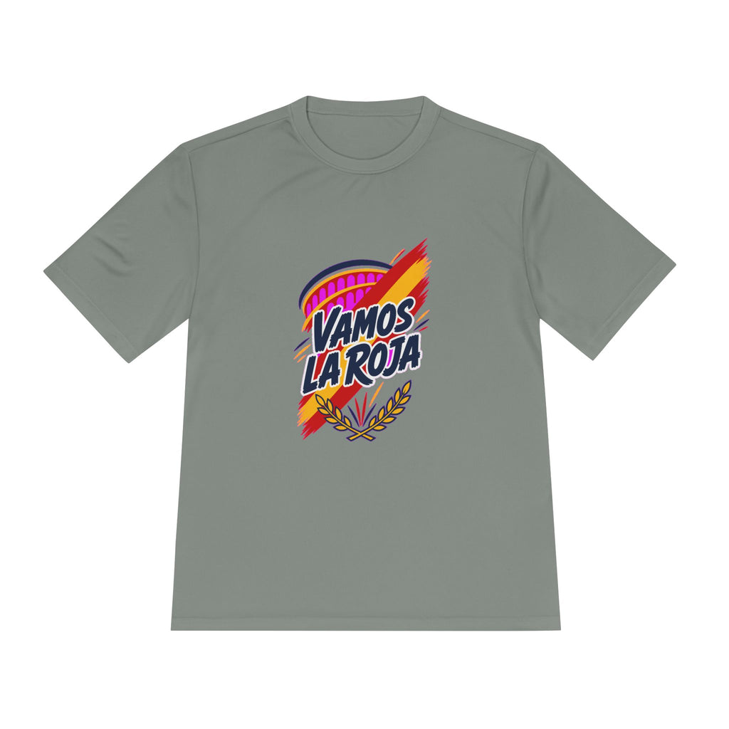 Spain Soccer T Shirt, Vamos La Roja Tee, World Football Fan Shirt, Moisture Wicking Sport Tee