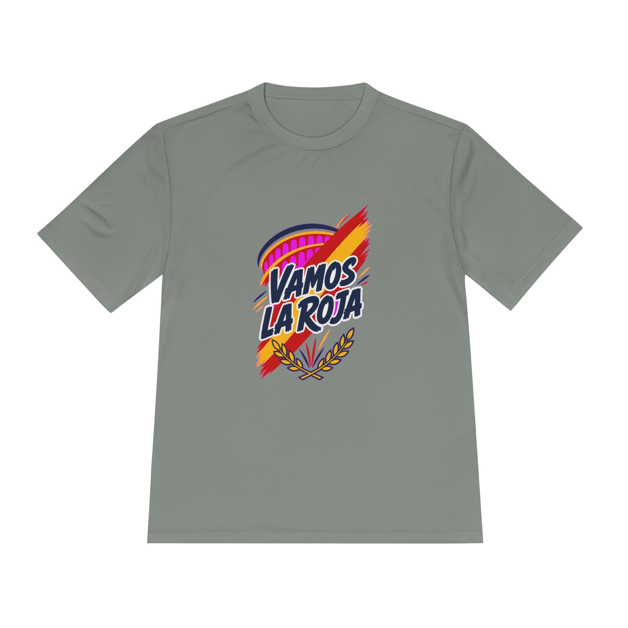Spain Soccer T Shirt, Vamos La Roja Tee, World Football Fan Shirt, Moisture Wicking Sport Tee