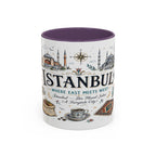 Istanbul Coffee Mug | Turkey Souvenir Travel Gift | Accent Color Ceramic 11oz 15oz