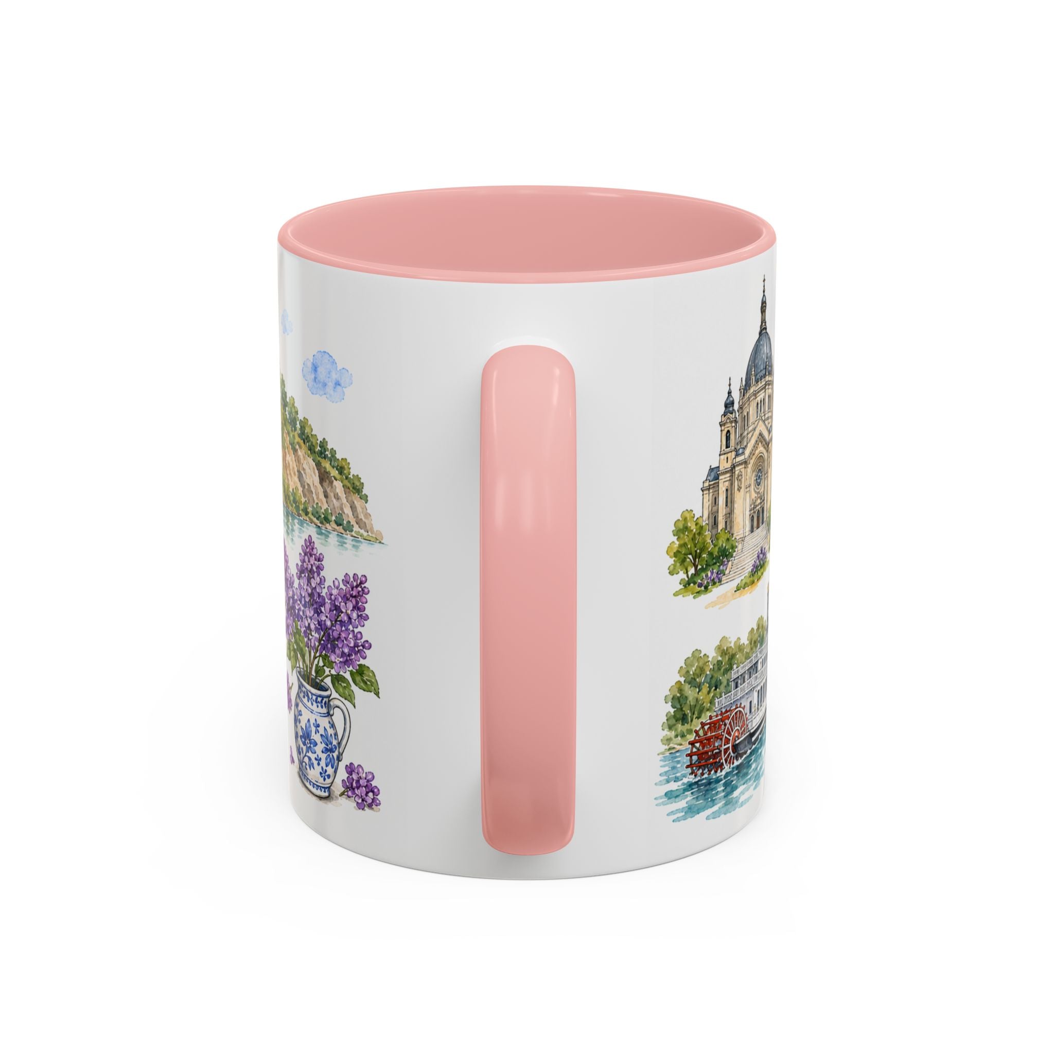 St. Paul Illustrated Travel Mug | City Souvenir Accent Coffee Mug | 11oz 15oz Ceramic Cup