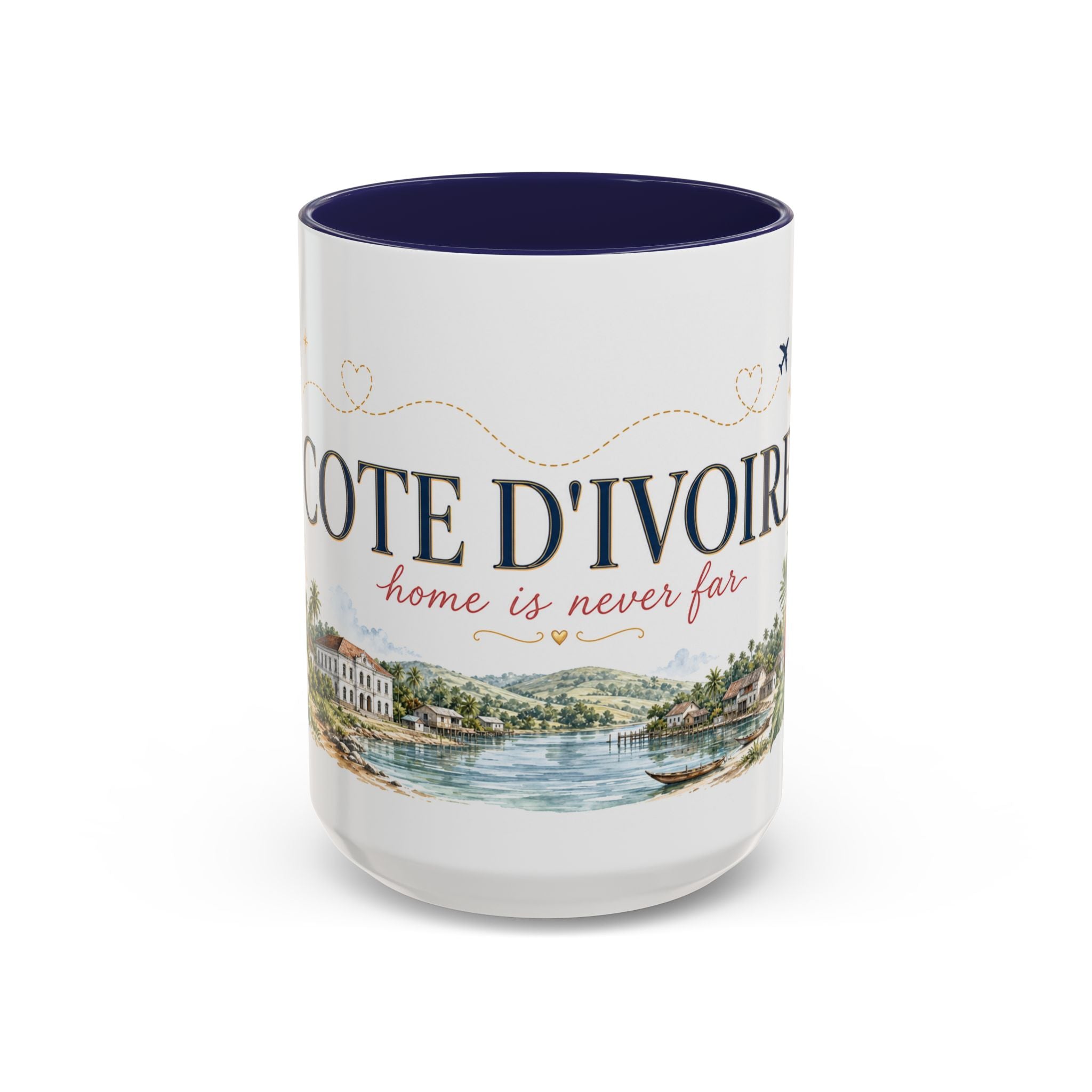 Cote d'Ivoire Home Country Mug | Moving Away Gift | Long Distance Friendship | 11 oz 15 oz Accent Mug