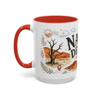 Namib Desert Coffee Mug | Travel Destination Souvenir Gift | Accent Color Ceramic 11oz 15oz