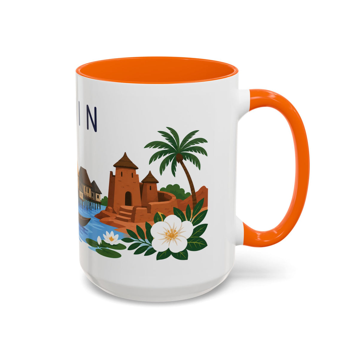 Benin Coffee Mug | Travel Souvenir Accent Mug | Country Gift Ceramic Cup 11oz 15oz