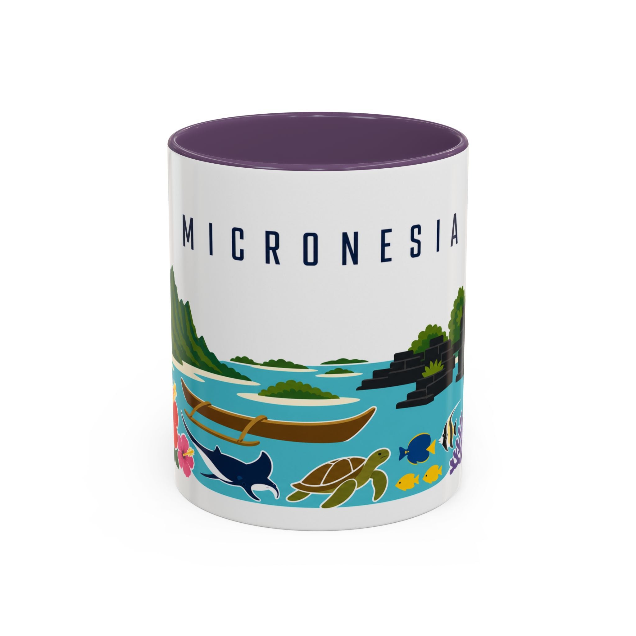 Micronesia Coffee Mug | Travel Souvenir Accent Mug | Country Gift Ceramic Cup 11oz 15oz