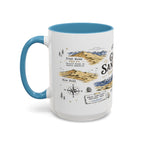 Great Sand Dunes National Park Coffee Mug | Colorado Desert Mountain Dunes Gift | Accent Color Ceramic 11oz 15oz