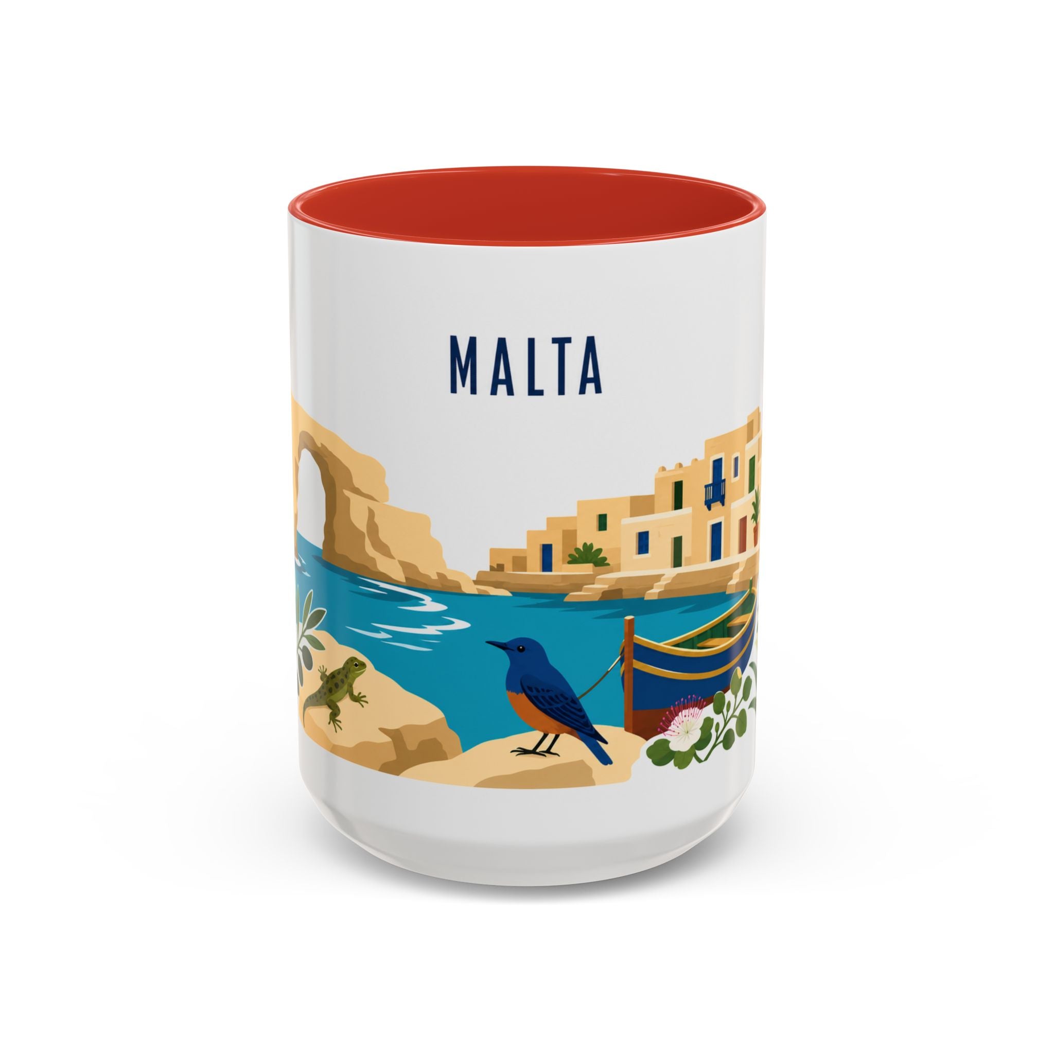 Malta Coffee Mug | Travel Souvenir Accent Mug | Country Gift Ceramic Cup 11oz 15oz