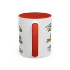 Salt Lake City Illustrated Travel Mug | City Souvenir Accent Coffee Mug | 11oz 15oz Ceramic Cup