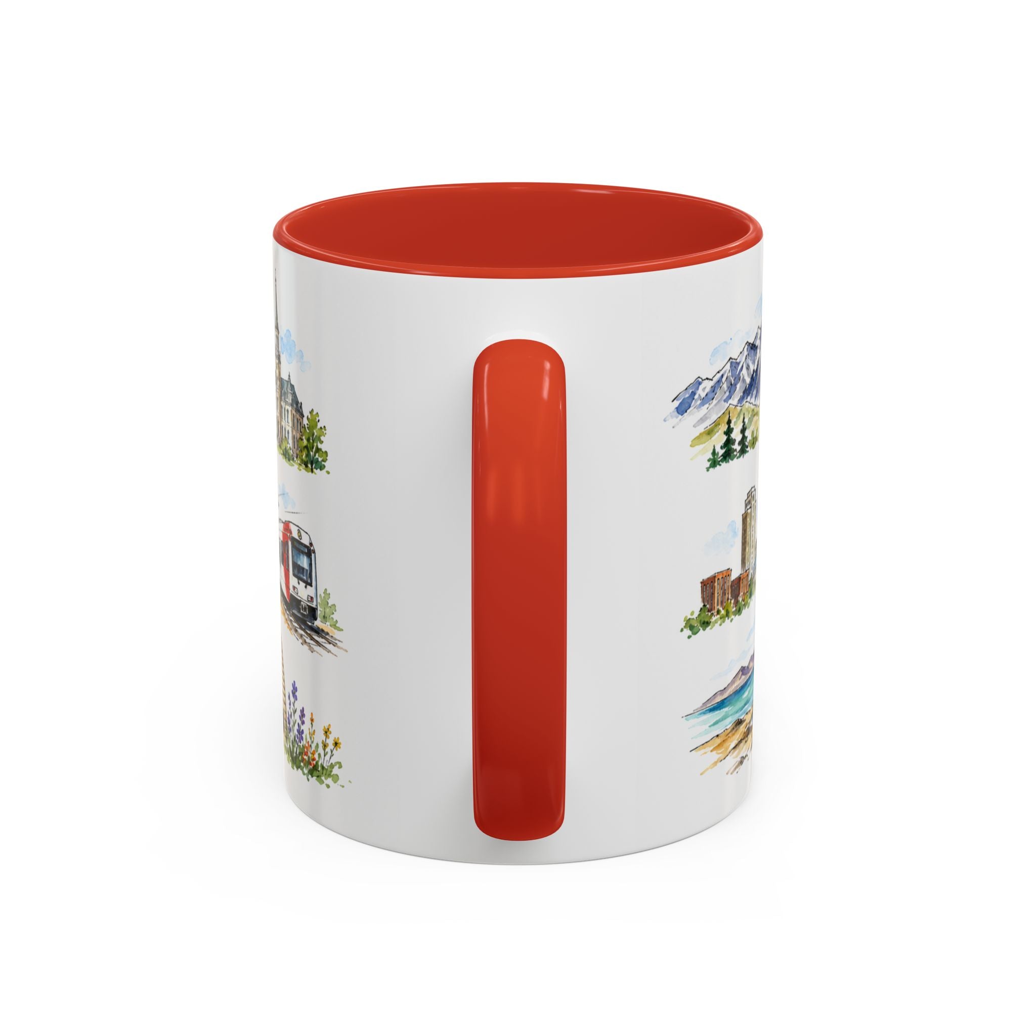 Salt Lake City Illustrated Travel Mug | City Souvenir Accent Coffee Mug | 11oz 15oz Ceramic Cup