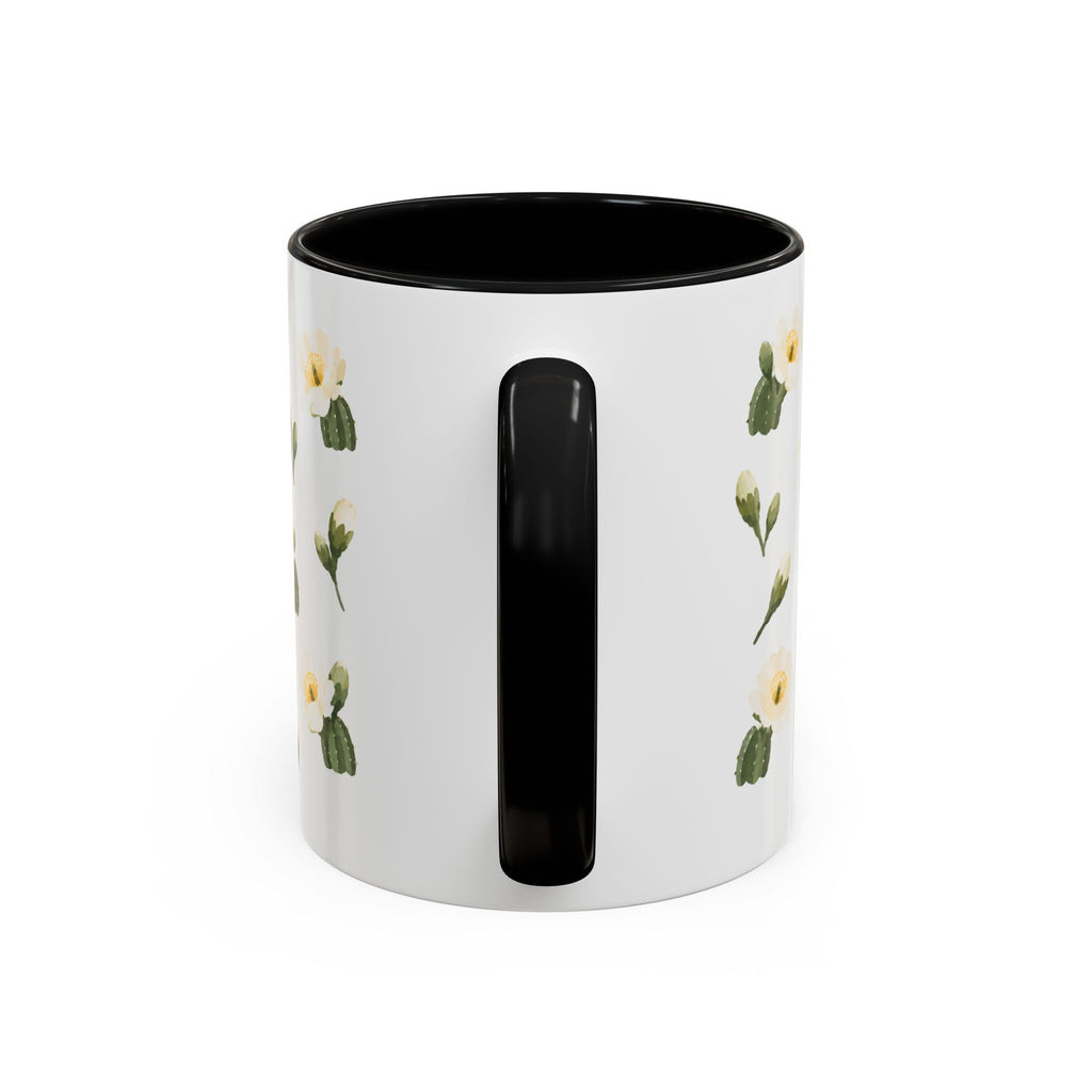 Arizona Saguaro cactus blossom Mug, State Flower Floral Coffee Cup, 11oz Botanical Gift