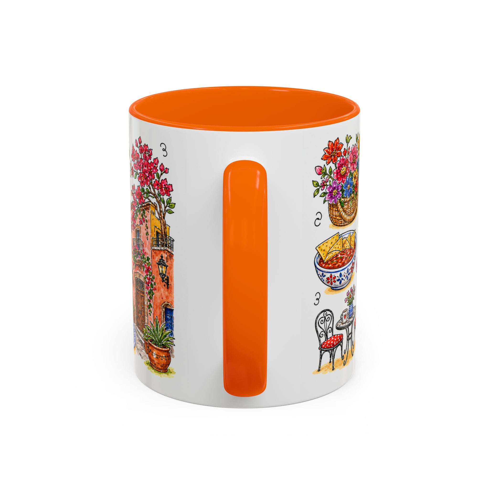 San Miguel de Allende Illustrated Travel Mug | City Souvenir Accent Coffee Mug | 11oz 15oz Ceramic Cup