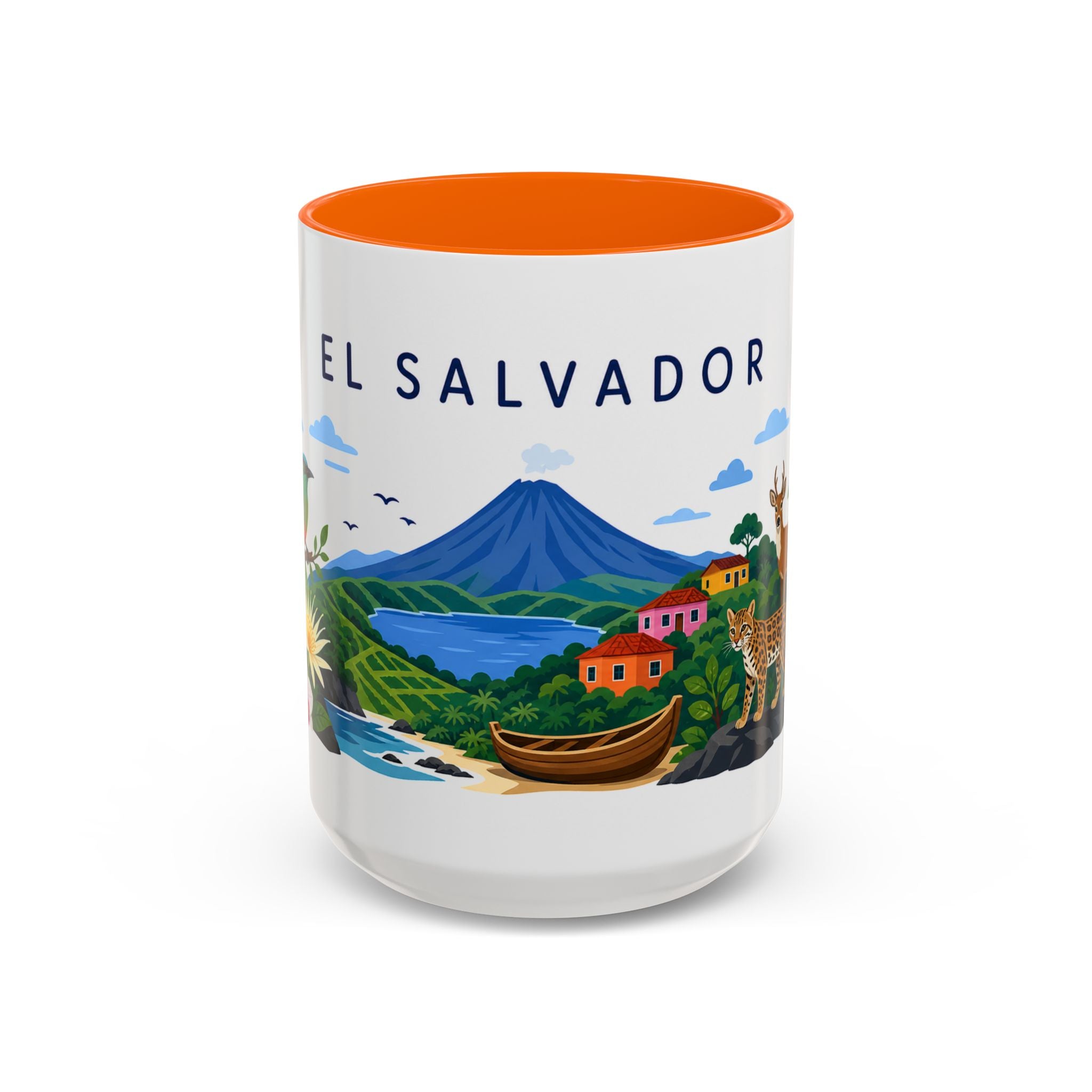 El Salvador Coffee Mug | Travel Souvenir Accent Mug | Country Gift Ceramic Cup 11oz 15oz