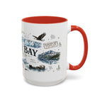 Glacier Bay National Park Coffee Mug | Alaska Wilderness Kayaking Gift | Accent Color Ceramic 11oz 15oz