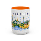 Ukraine Coffee Mug | Travel Souvenir Accent Mug | Place Gift Ceramic Cup 11oz 15oz