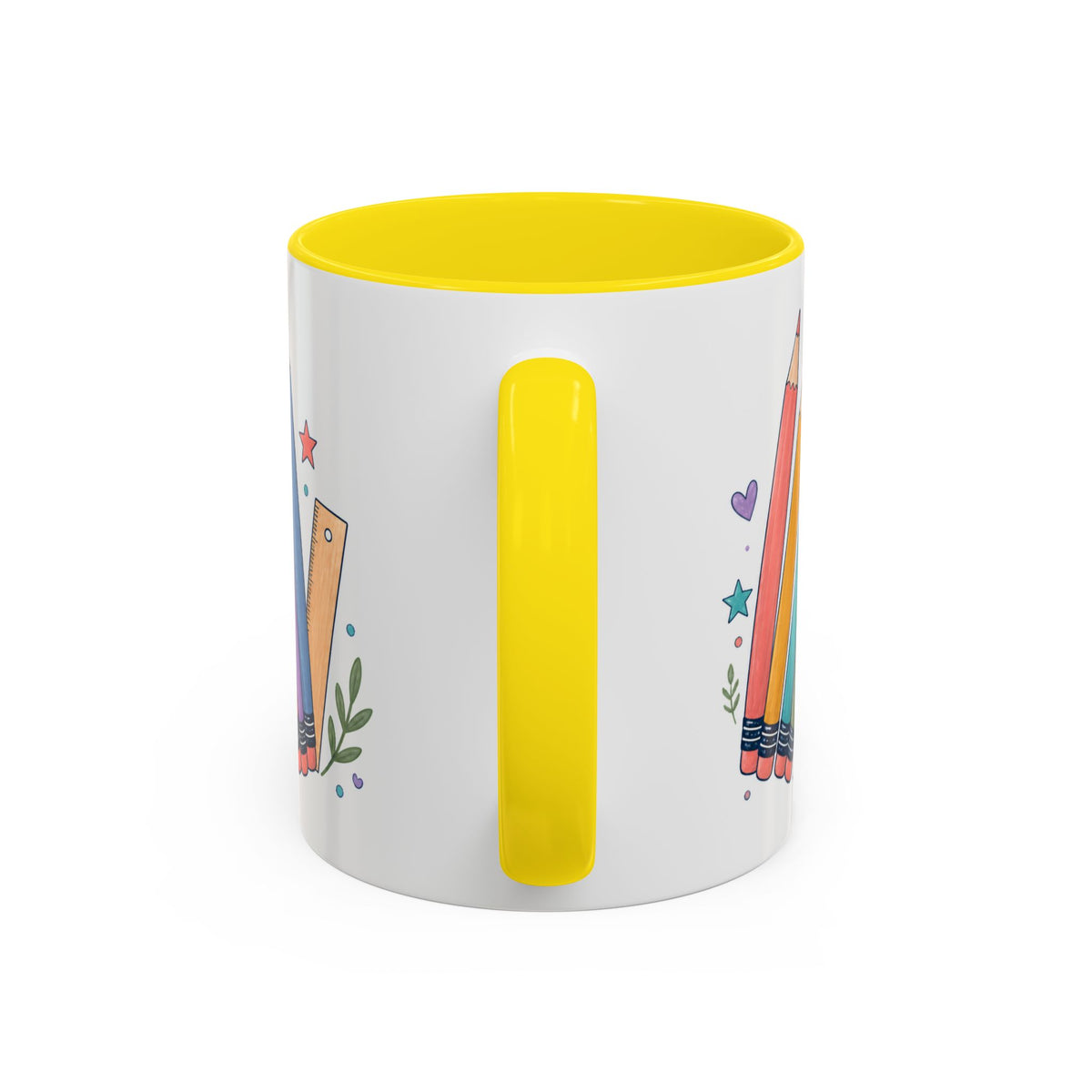 Personalized First Year Teacher Mug | Custom Name Pencil Coffee Cup