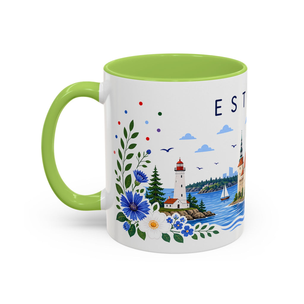 Estonia Coffee Mug | Travel Souvenir Accent Mug | Place Gift Ceramic Cup 11oz 15oz