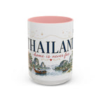 Thailand Home Country Mug | Moving Away Gift | Long Distance Friendship | 11 oz 15 oz Accent Mug