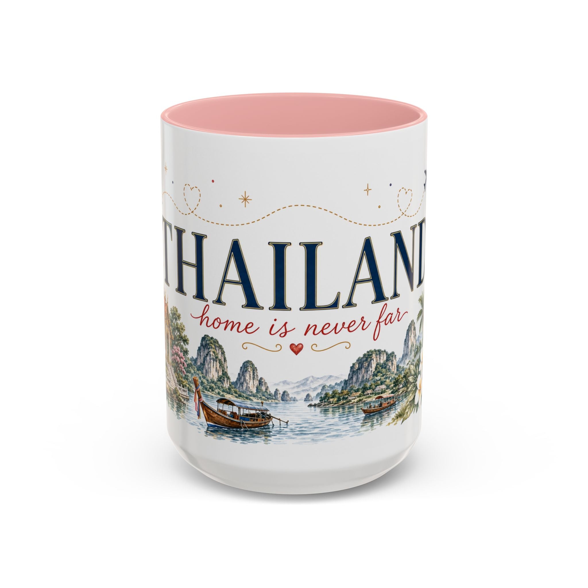 Thailand Home Country Mug | Moving Away Gift | Long Distance Friendship | 11 oz 15 oz Accent Mug
