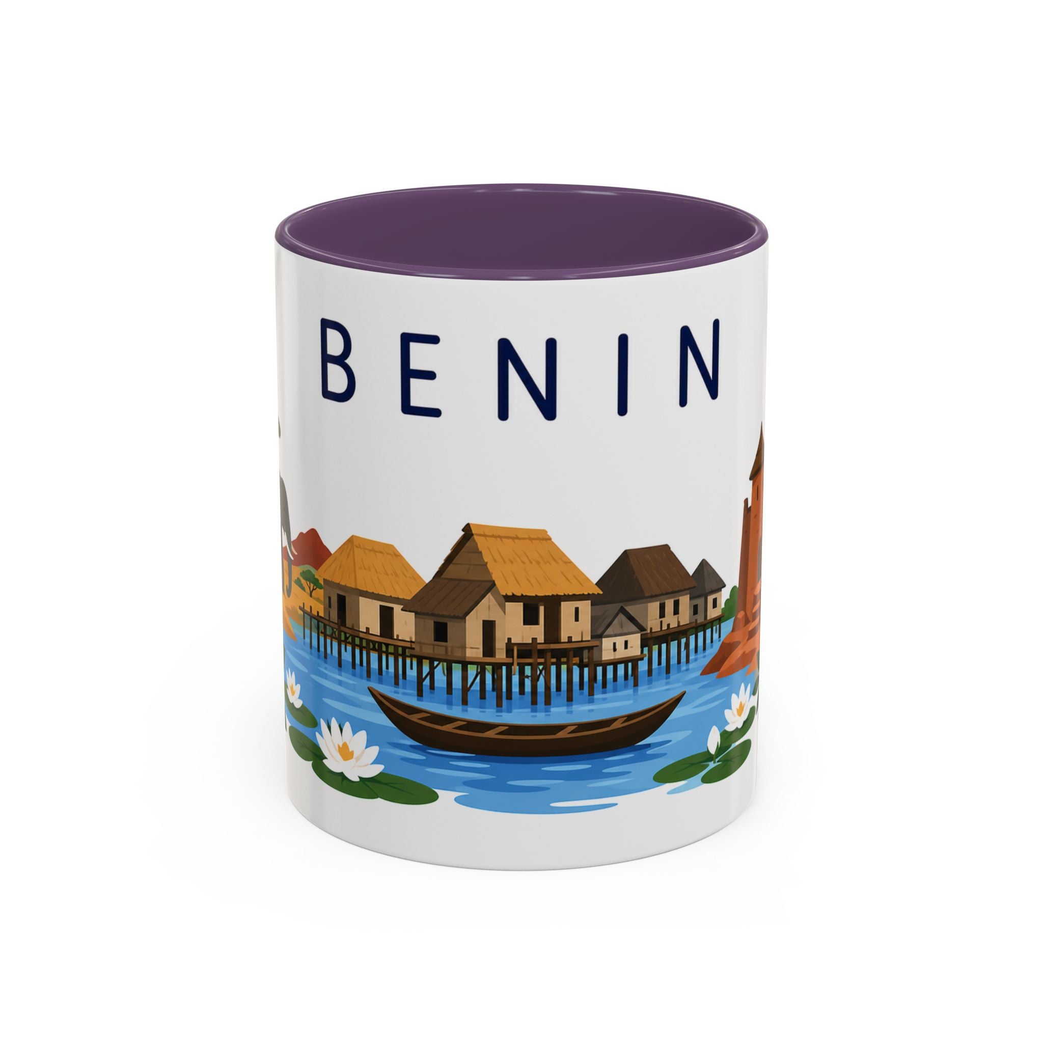 Benin Coffee Mug | Travel Souvenir Accent Mug | Country Gift Ceramic Cup 11oz 15oz
