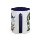 New Zealand South Island Coffee Mug | Travel Destination Souvenir Gift | Accent Color Ceramic 11oz 15oz