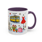 Milan Travel Mug | European City Souvenir Accent Coffee Mug | 11oz 15oz Ceramic Cup