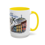 Quito Coffee Mug | Ecuador Travel Souvenir | Vintage Illustrated City Gift | 11 oz 15 oz Accent Mug