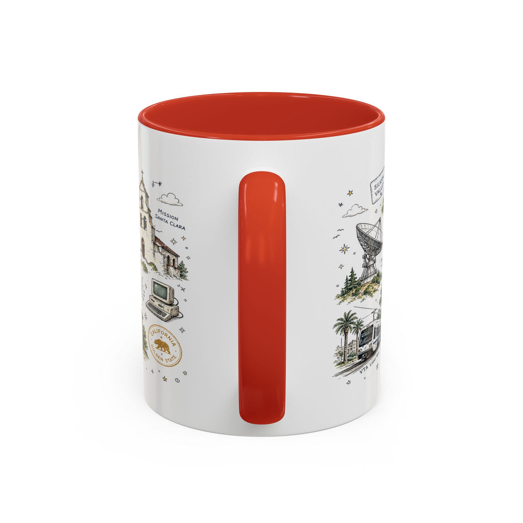 San Jose Coffee Mug | California Souvenir City Gift | Accent Color Ceramic 11oz 15oz