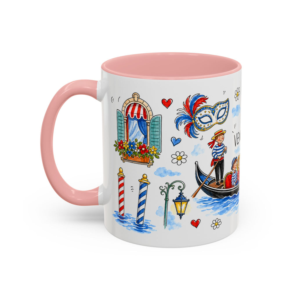 Venice Travel Mug | European City Souvenir Accent Coffee Mug | 11oz 15oz Ceramic Cup