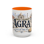 Agra Coffee Mug | India Travel Souvenir | Vintage Illustrated City Gift | 11 oz 15 oz Accent Mug