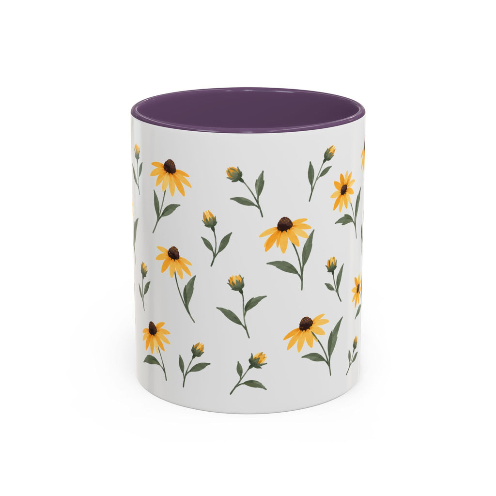 Maryland Black-eyed Susan Mug, State Flower Floral Coffee Cup, 11oz Botanical Gift