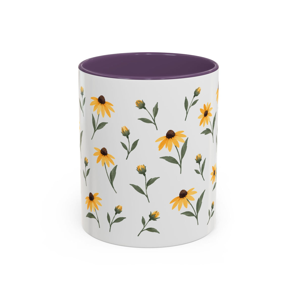 Maryland Black-eyed Susan Mug, State Flower Floral Coffee Cup, 11oz Botanical Gift