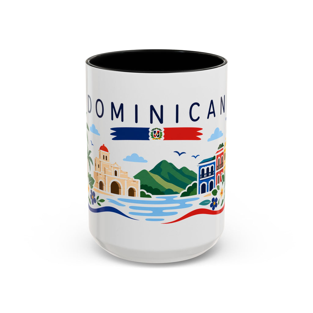Dominican Republic Coffee Mug | Travel Souvenir Accent Mug | Country Gift Ceramic Cup 11oz 15oz
