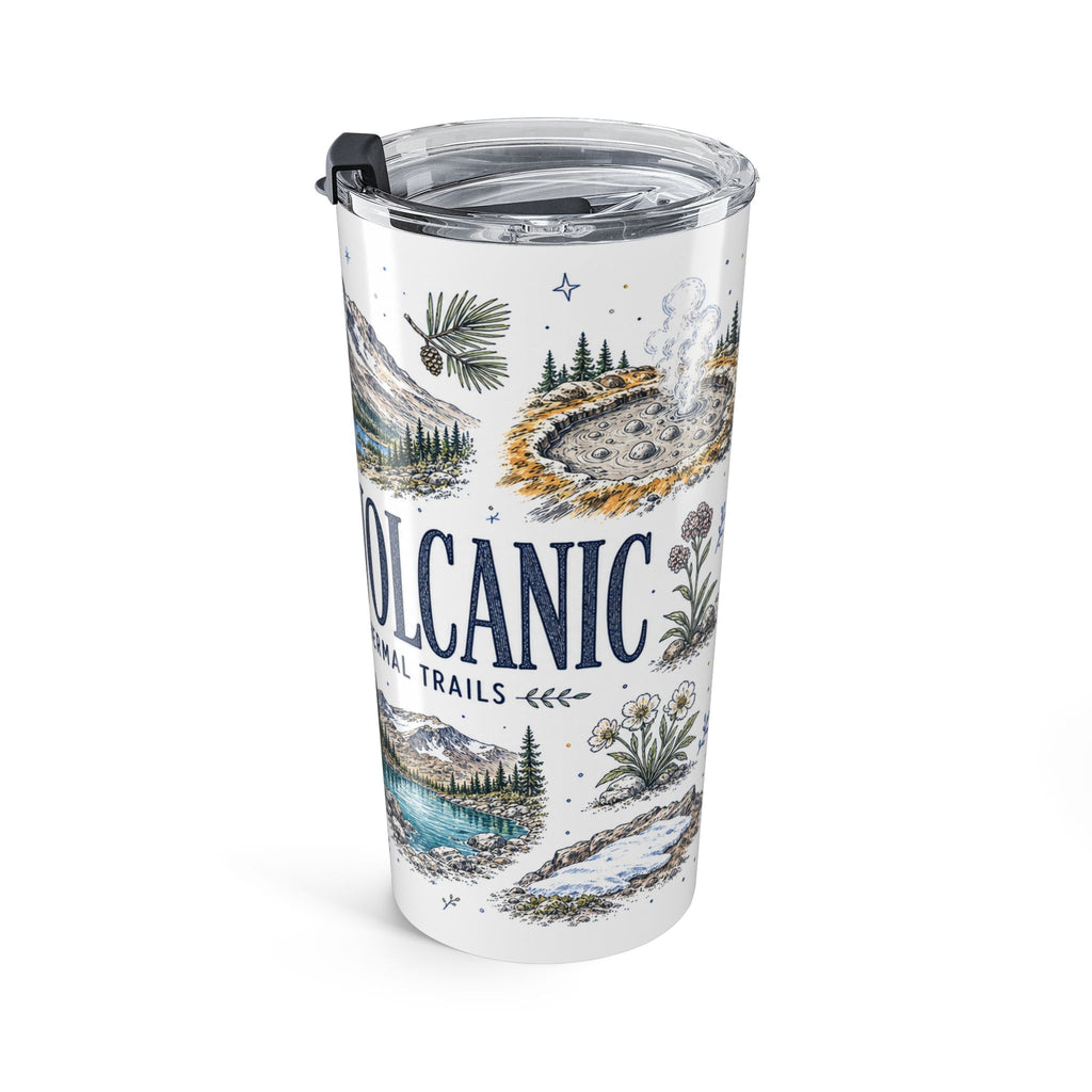 Lassen Volcanic National Park 20oz Tumbler | California Volcano Geothermal Hiking Gift | Insulated Stainless Steel Travel Cup