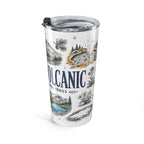 Lassen Volcanic National Park 20oz Tumbler | California Volcano Geothermal Hiking Gift | Insulated Stainless Steel Travel Cup