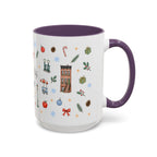 New York City Christmas Mug | Watercolor City Souvenir | Ceramic Coffee Cup