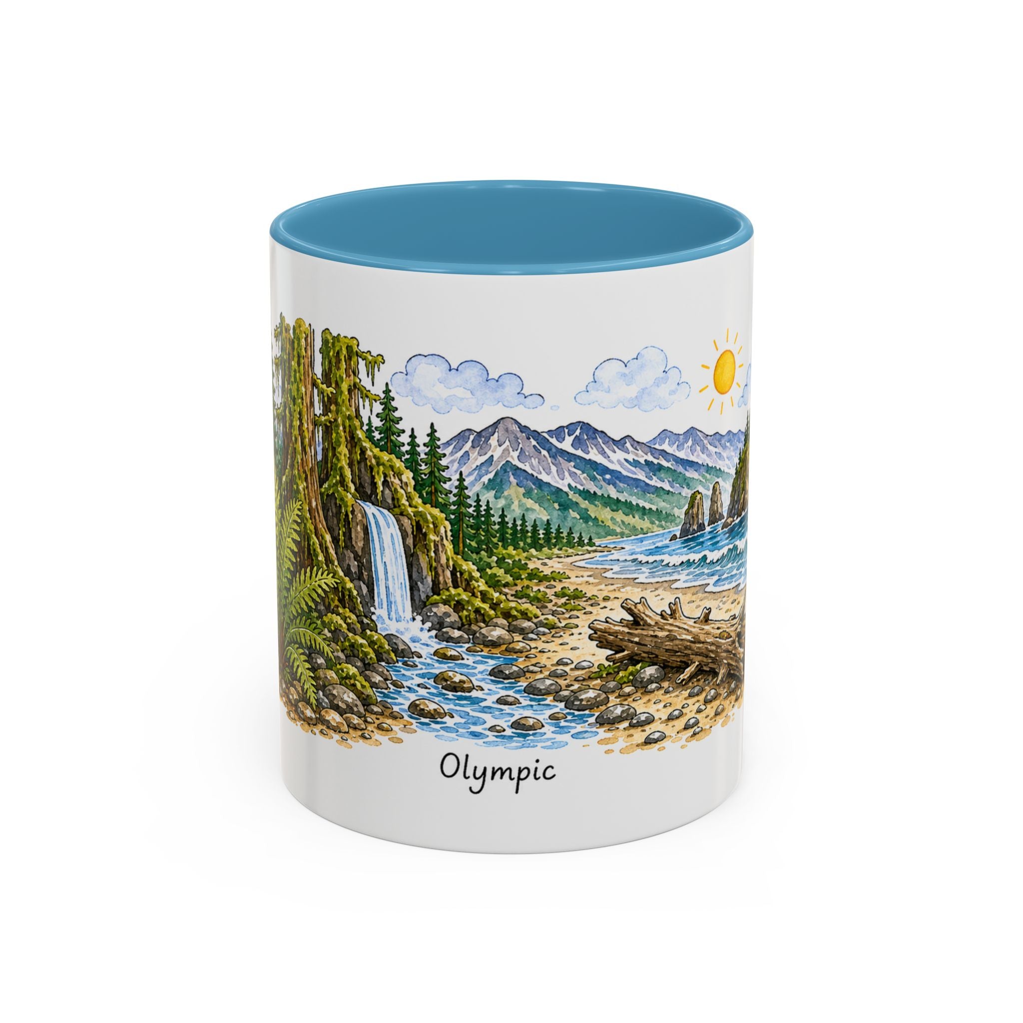 Olympic National Park Mug | US Travel Souvenir Accent Coffee Mug | 11oz 15oz Ceramic Cup