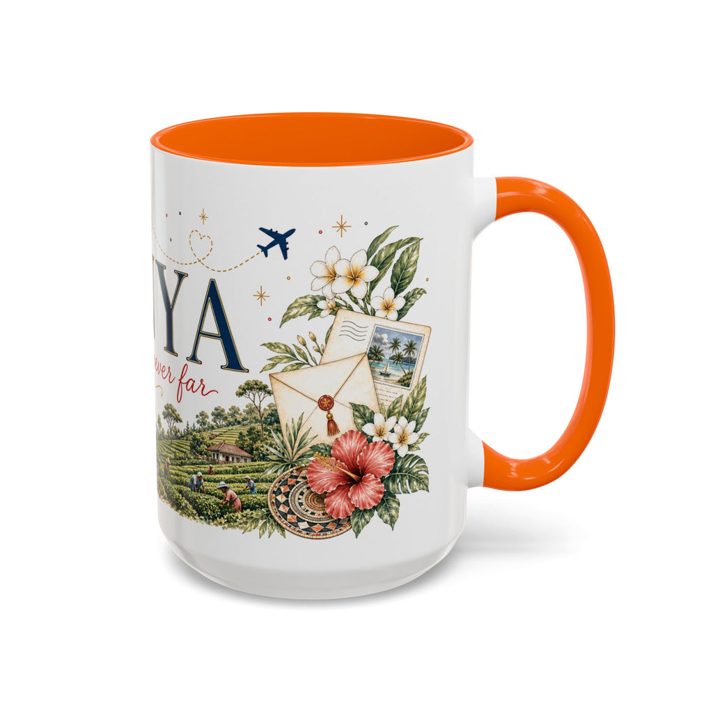 Kenya Home Country Mug | Moving Away Gift | Long Distance Friendship | 11 oz 15 oz Accent Mug