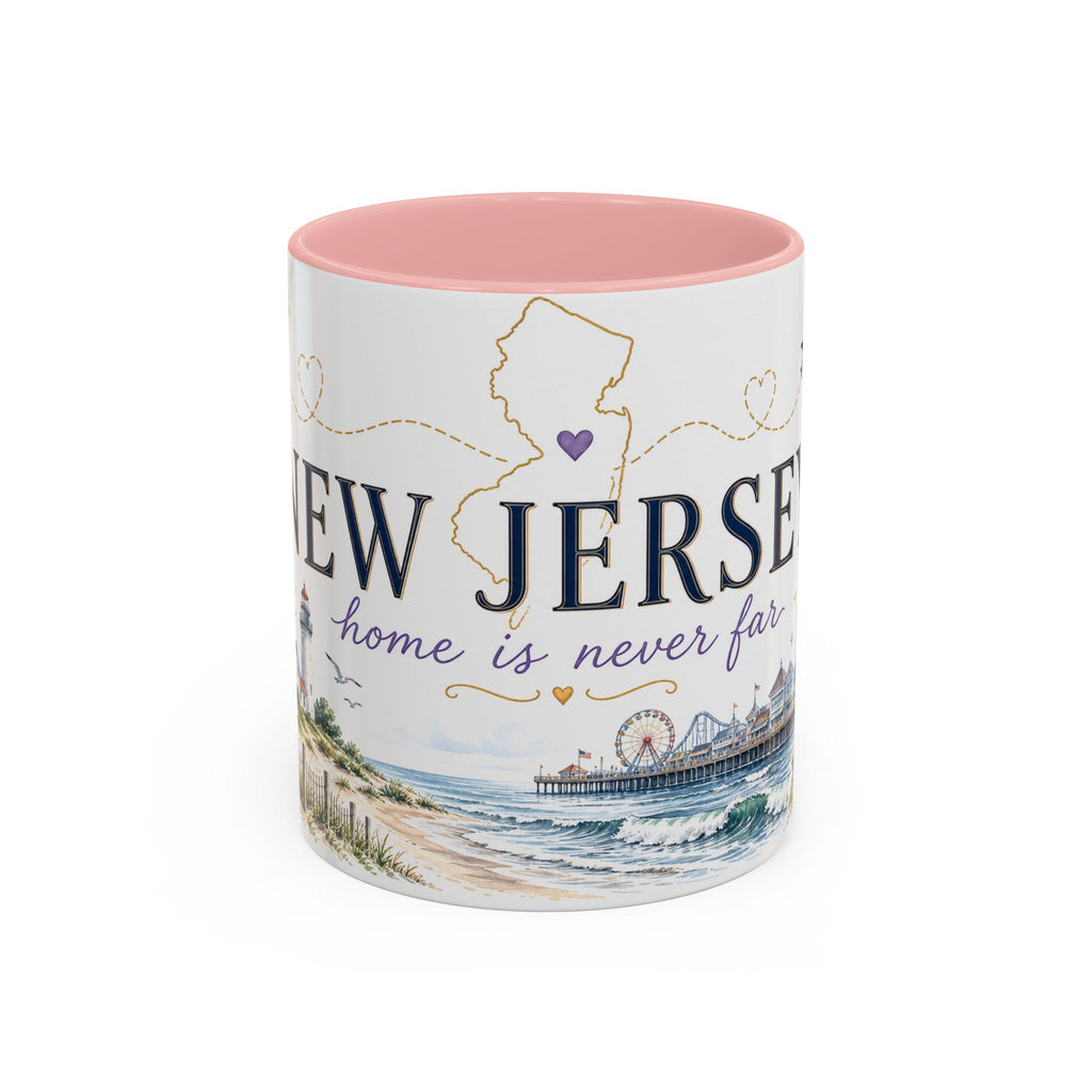 New Jersey Home State Mug | Moving Away Gift | Long Distance Friendship Coffee Cup | 11oz 15oz Accent Mug