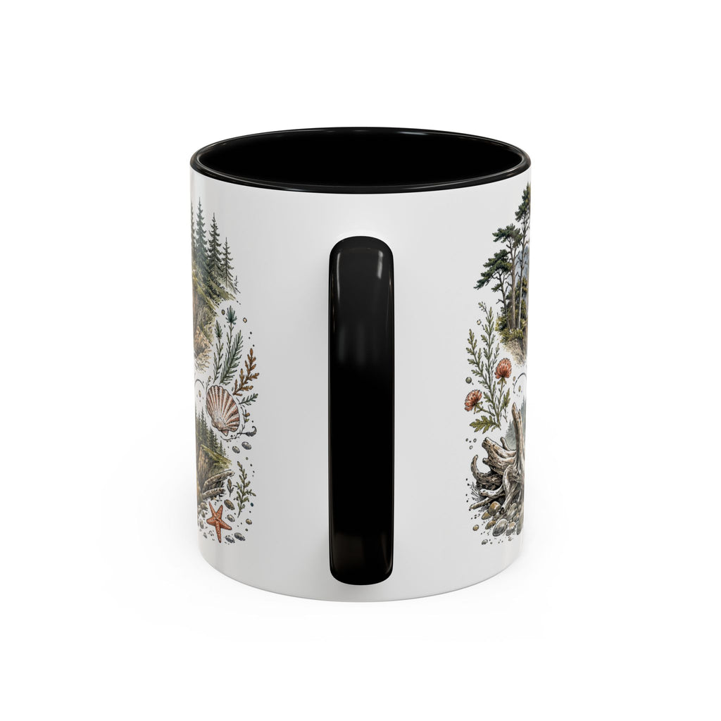 Oregon Coast Mug, Pacific Northwest Travel Souvenir, Bucket List Gift, Accent Ceramic Coffee Mug 11oz 15oz
