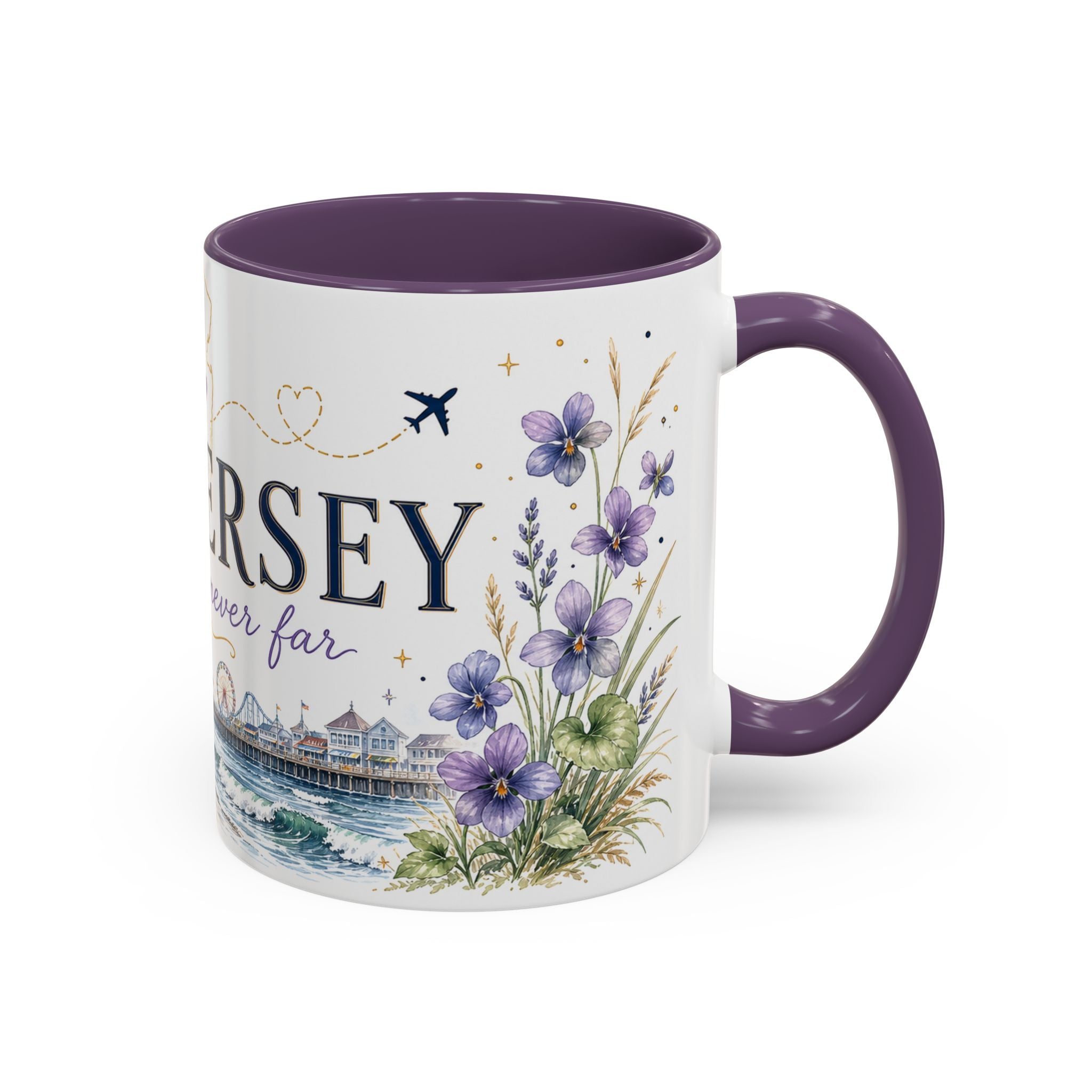 New Jersey Home State Mug | Moving Away Gift | Long Distance Friendship Coffee Cup | 11oz 15oz Accent Mug