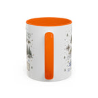 Rocky Mountain Coffee Mug | National Park Hiking Camping Gift | Accent Color Ceramic 11oz 15oz
