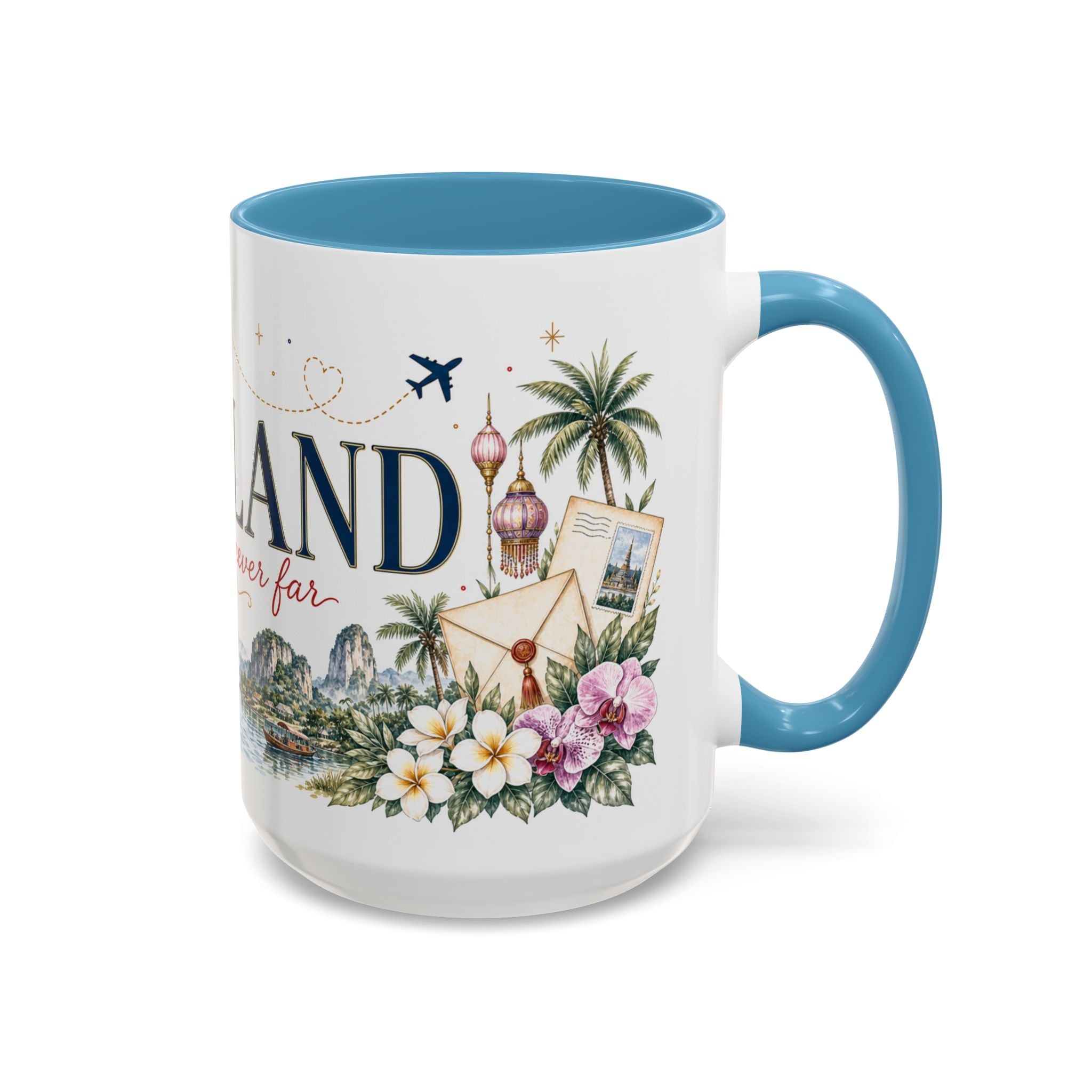 Thailand Home Country Mug | Moving Away Gift | Long Distance Friendship | 11 oz 15 oz Accent Mug